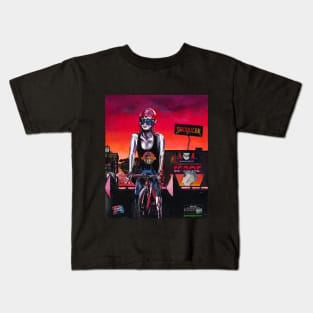 Lady cycling Kids T-Shirt